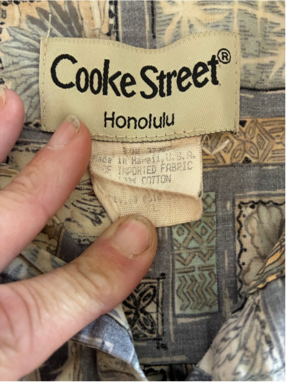Cooke Street Hawaiian Print Button Down Shirt Large - Picture 4 of 5
